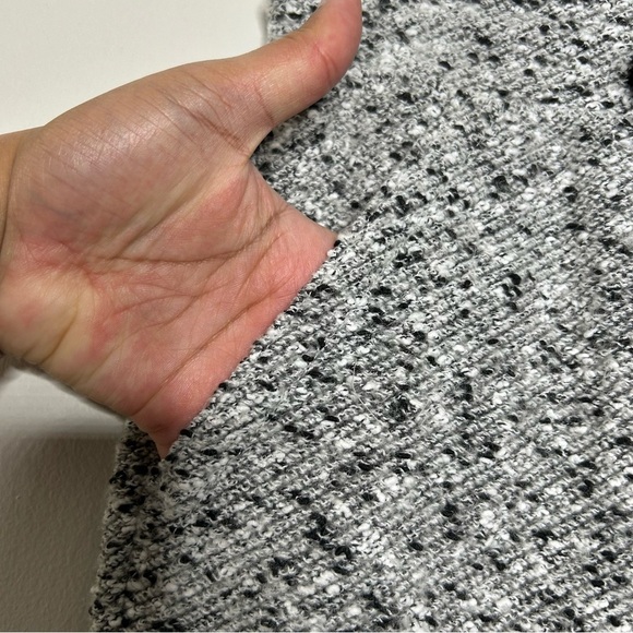 Lou & Grey Black and Gray Mini Pencil Skirt with Tie Front - Picture 6 of 7